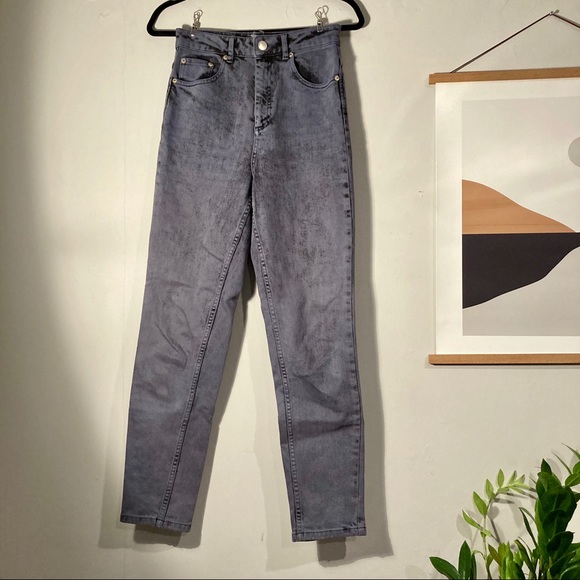 ASOS Denim High Waisted Straight Leg Mom Jeans - Picture 5 of 10